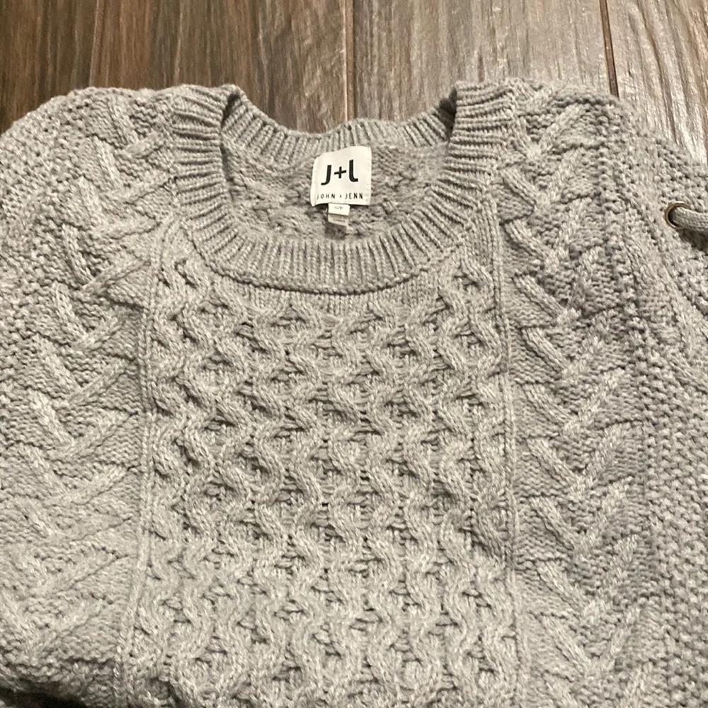 John and Jenn sweater gray
